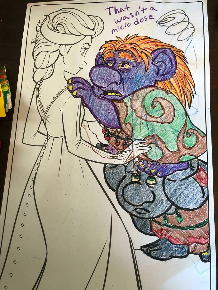 47 vezes em que adultos improvisaram e arruinaram livros de colorir para crianças 4