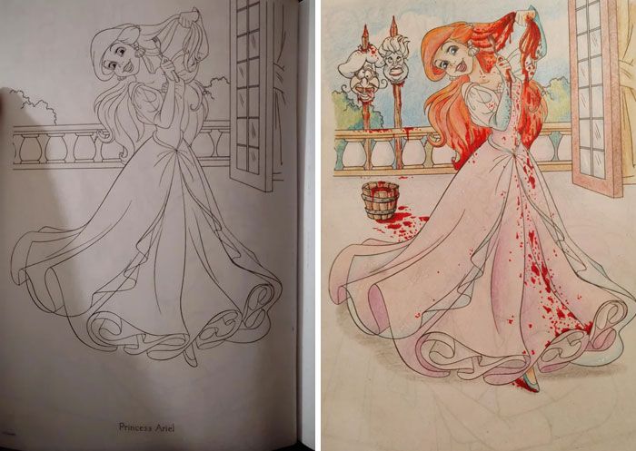 47 vezes em que adultos improvisaram e arruinaram livros de colorir para crianças 29