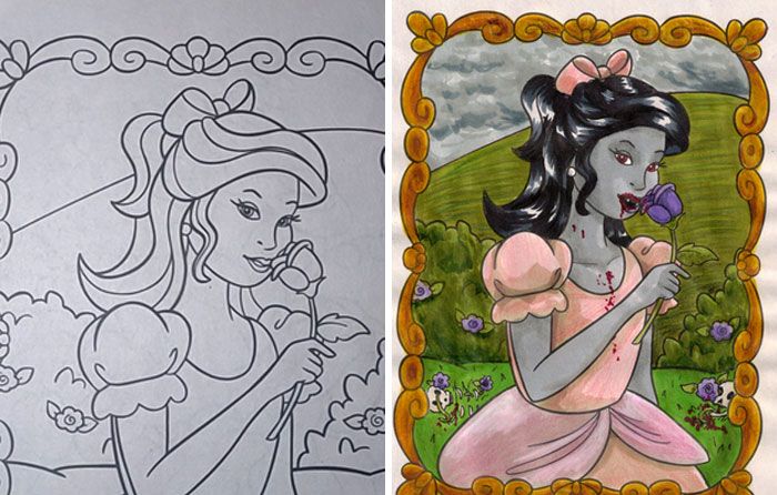 47 vezes em que adultos improvisaram e arruinaram livros de colorir para crianças 35