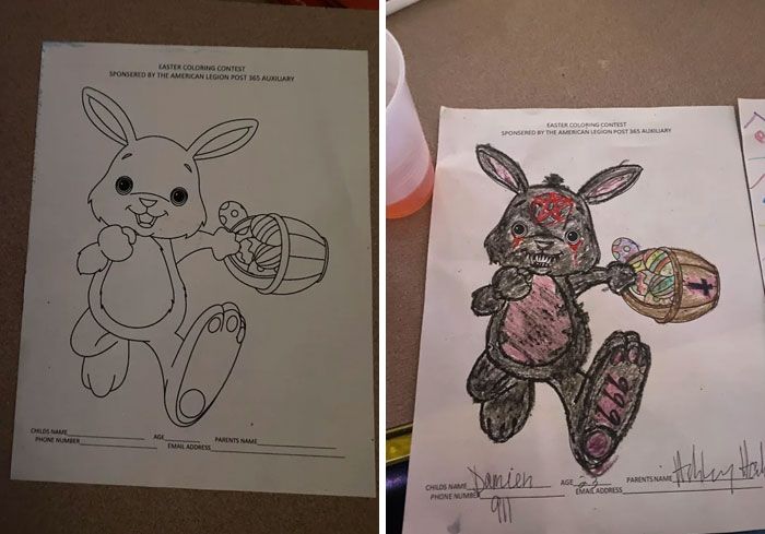 47 vezes em que adultos improvisaram e arruinaram livros de colorir para crianças 39