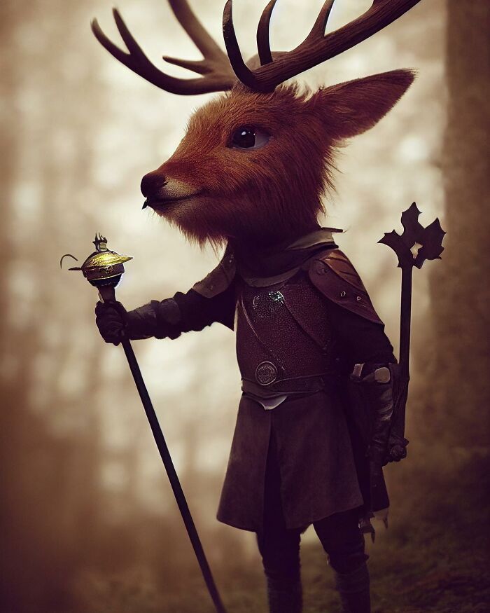 Artista cria imagens fofas e engraçadas de animais vestindo roupas (44 fotos) 25