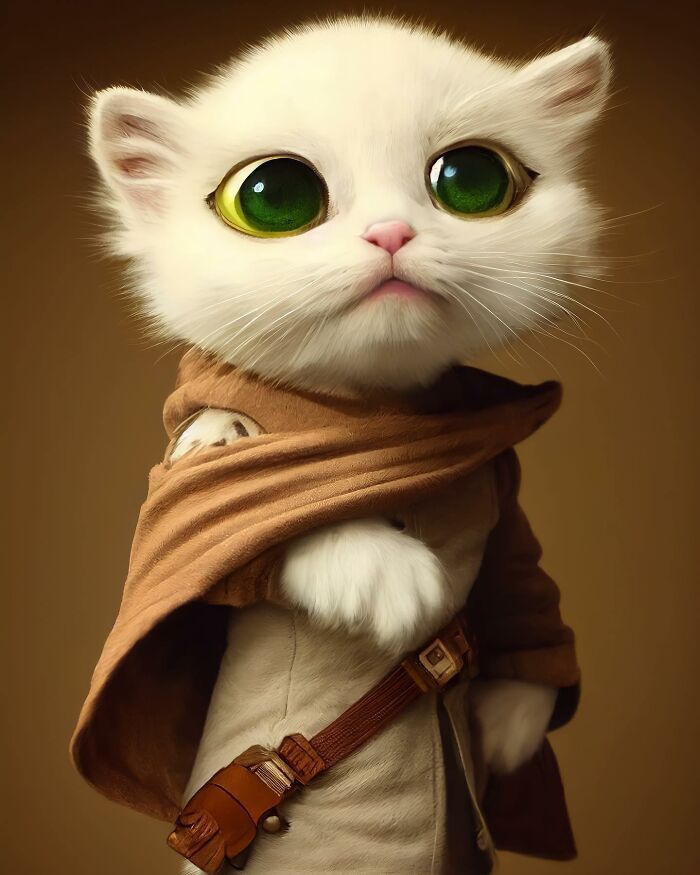 Artista cria imagens fofas e engraçadas de animais vestindo roupas (44 fotos) 29