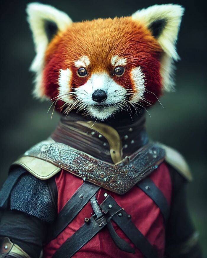 Artista cria imagens fofas e engraçadas de animais vestindo roupas (44 fotos) 37