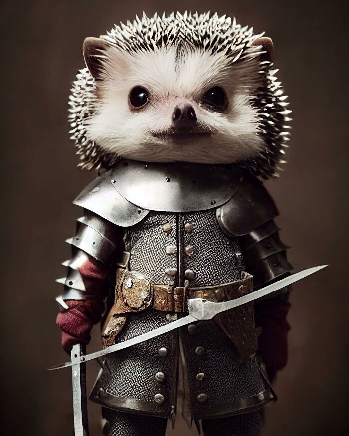 Artista cria imagens fofas e engraçadas de animais vestindo roupas (44 fotos) 42