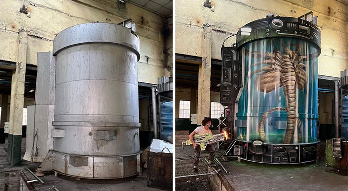 Artista de rua francês pinta grafite 3D e não é para os fracos de coração (26 fotos) 6