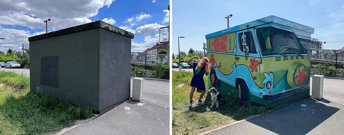 Artista de rua francês pinta grafite 3D e não é para os fracos de coração (26 fotos) 10