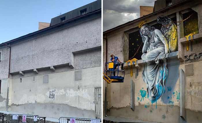 Artista de rua francês pinta grafite 3D e não é para os fracos de coração (26 fotos) 18