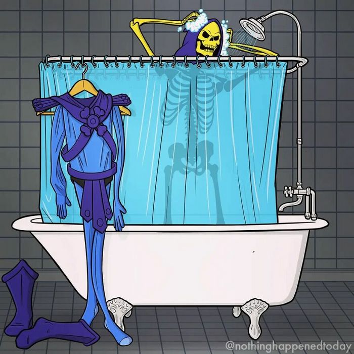 Artista revela a vida secreta de personagens famosos (28 fotos) 24