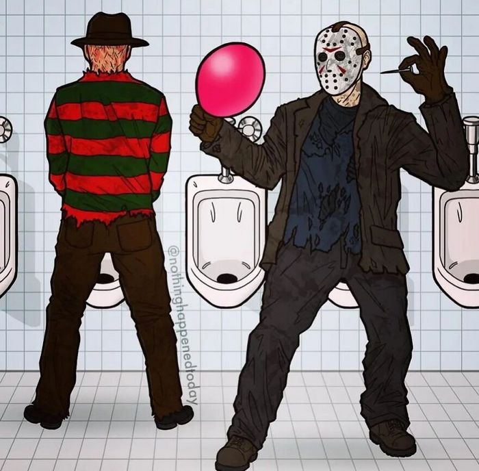 Artista revela a vida secreta de personagens famosos (28 fotos) 28