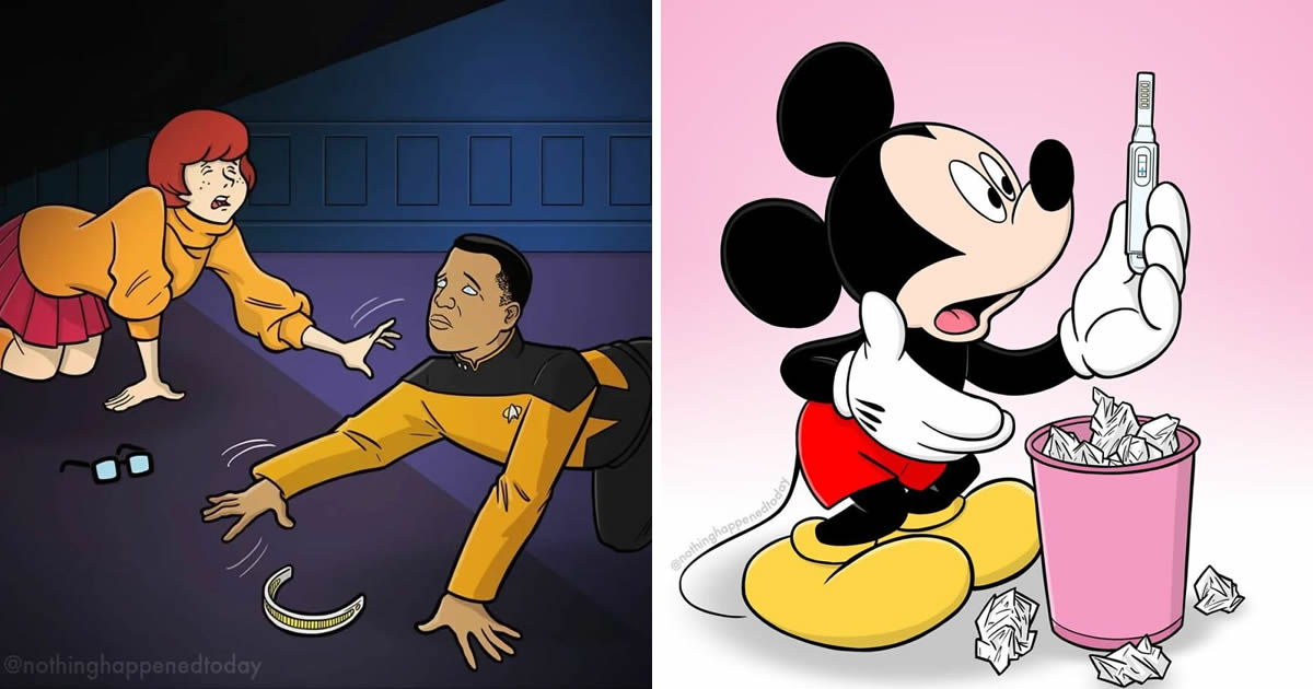 Artista revela a vida secreta de personagens famosos (28 fotos)