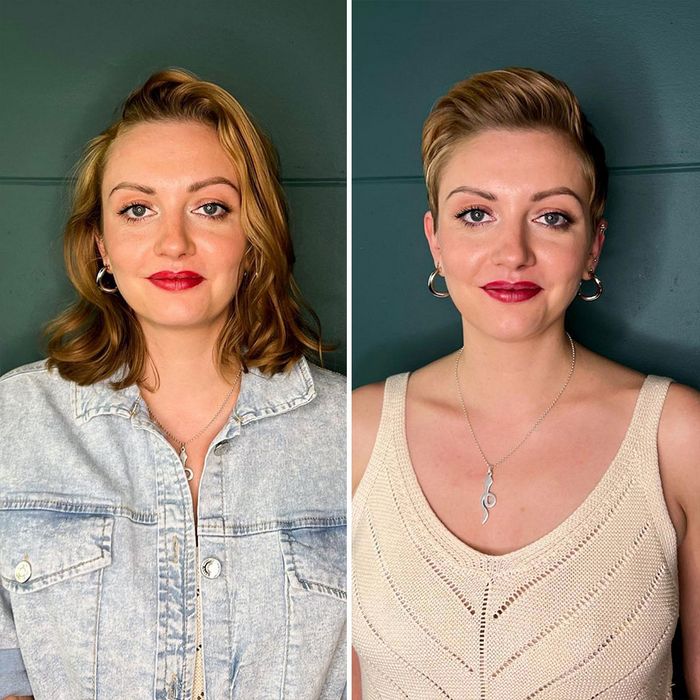 34 mulheres antes e depois de cortar o cabelo por Kristina Katsabina 4