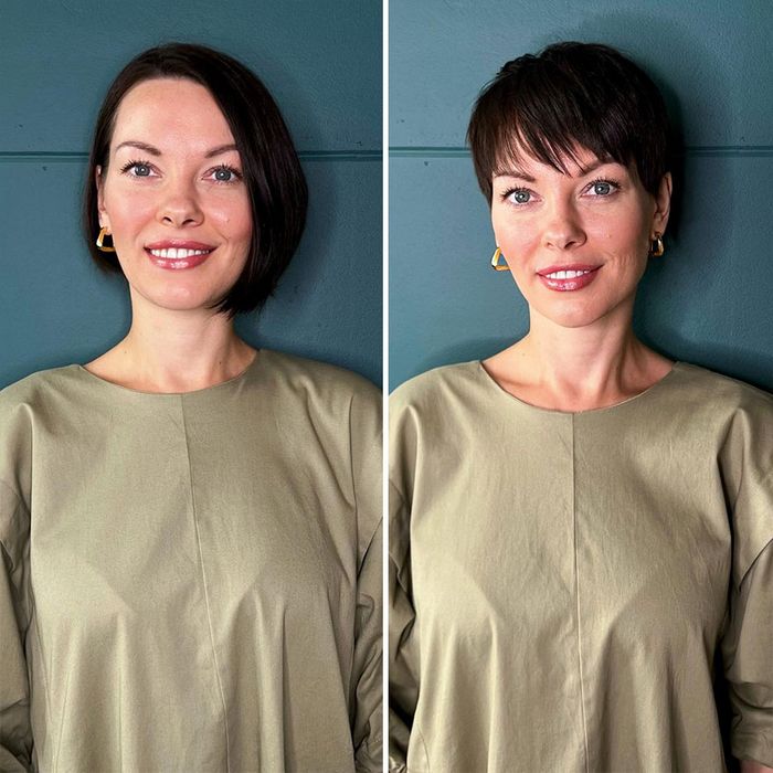 34 mulheres antes e depois de cortar o cabelo por Kristina Katsabina 7