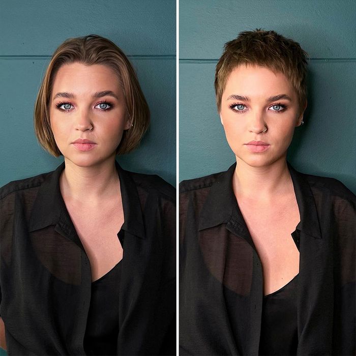 34 mulheres antes e depois de cortar o cabelo por Kristina Katsabina 12