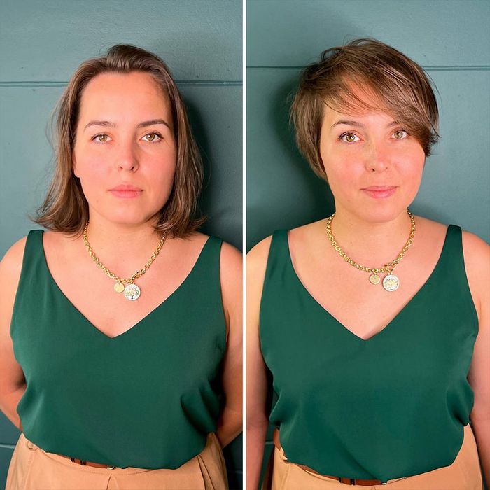 34 mulheres antes e depois de cortar o cabelo por Kristina Katsabina 14