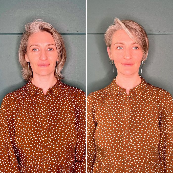 34 mulheres antes e depois de cortar o cabelo por Kristina Katsabina 21
