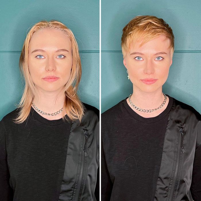34 mulheres antes e depois de cortar o cabelo por Kristina Katsabina 24