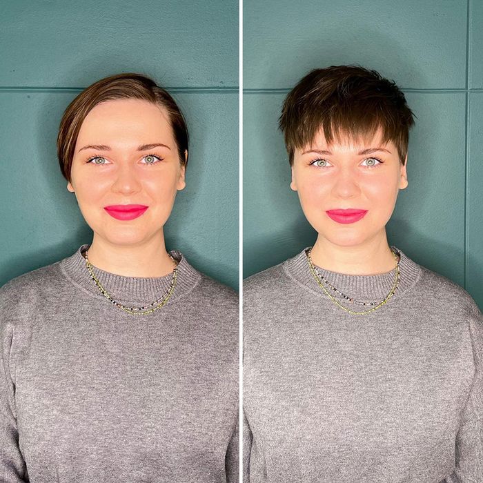 34 mulheres antes e depois de cortar o cabelo por Kristina Katsabina 31