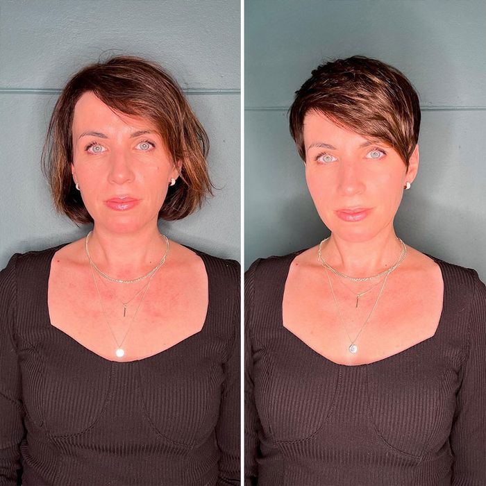 34 mulheres antes e depois de cortar o cabelo por Kristina Katsabina 32