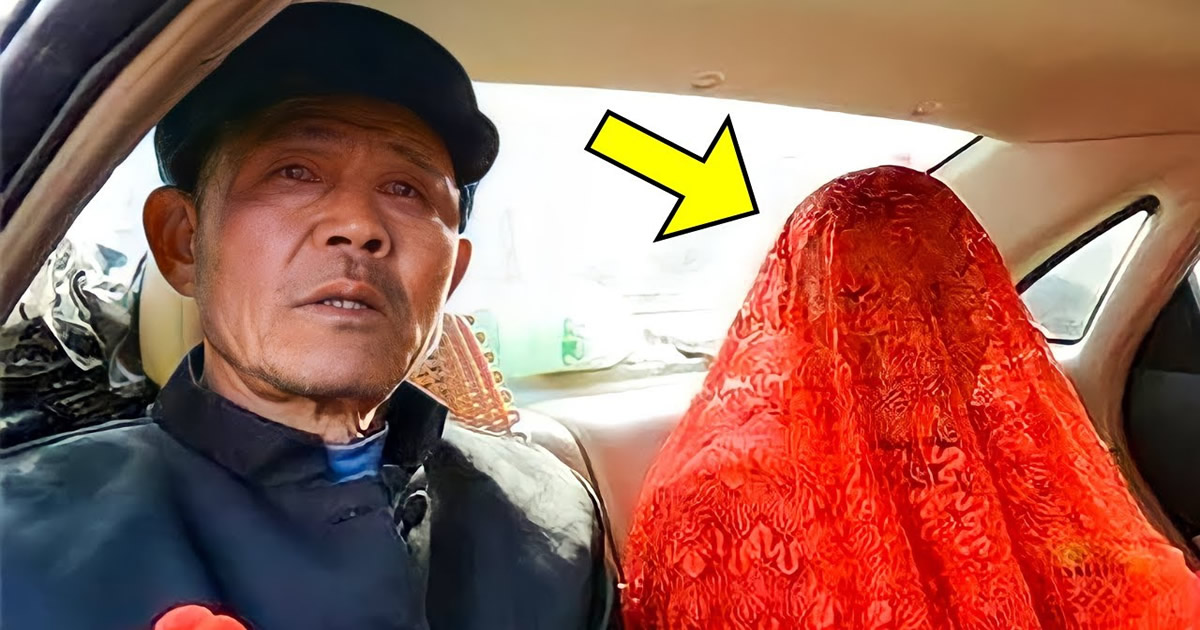Uma jovem garota chora ao se casar com um homem velho