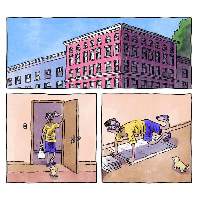 Artista cria quadrinhos sinceros sobre a vida com um novo cachorro (5 histórias) 10