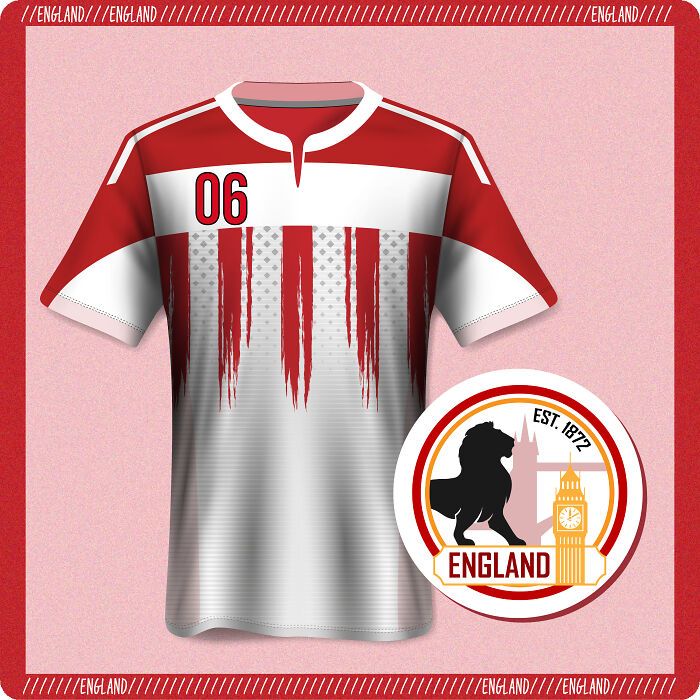 Artista redesenha 8 uniformes da Copa do Mundo inspirados no país de origem de cada nação 1 Artista redesenha 8 uniformes da Copa do Mundo inspirados no país de origem de cada nação 1