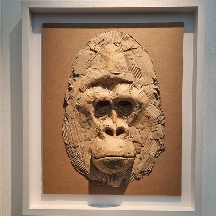 Artista transforma papelão e outros materiais descartados em impressionantes esculturas realistas de animais (22 fotos) 11