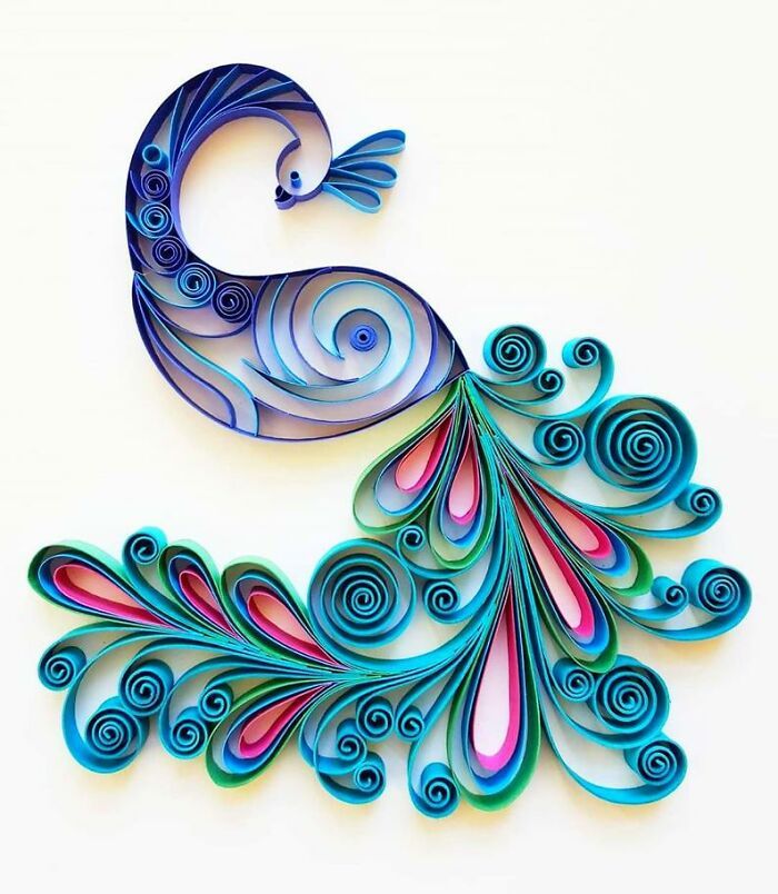 Artista usa técnica de quilling de papel para criar essas peças de arte (32 fotos) 8