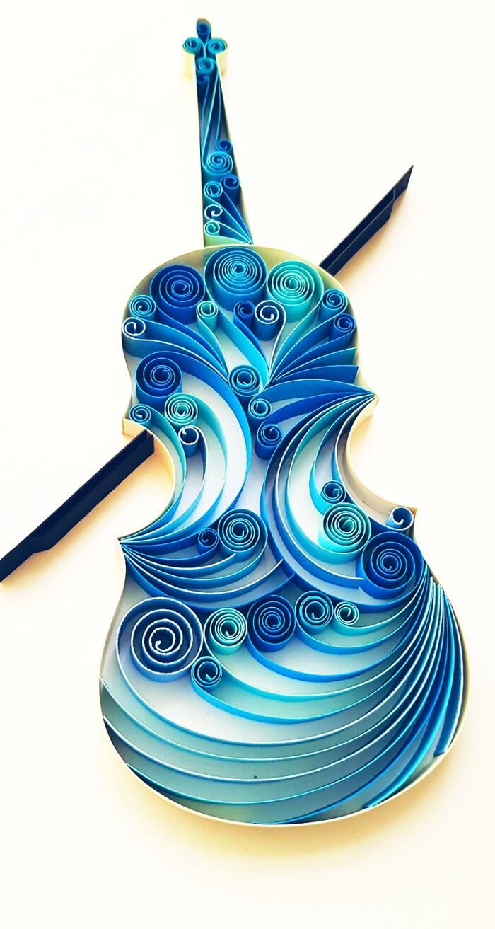 Artista usa técnica de quilling de papel para criar essas peças de arte (32 fotos) 26