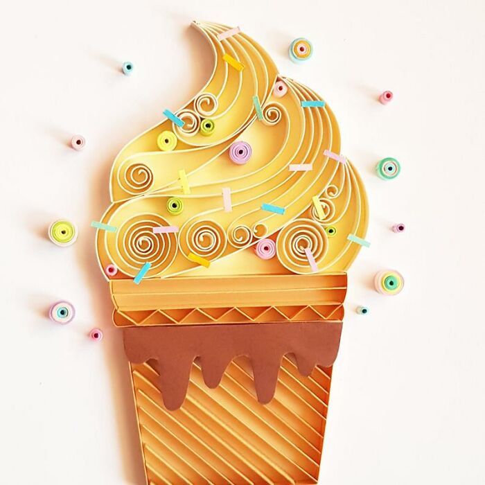 Artista usa técnica de quilling de papel para criar essas peças de arte (32 fotos) 27