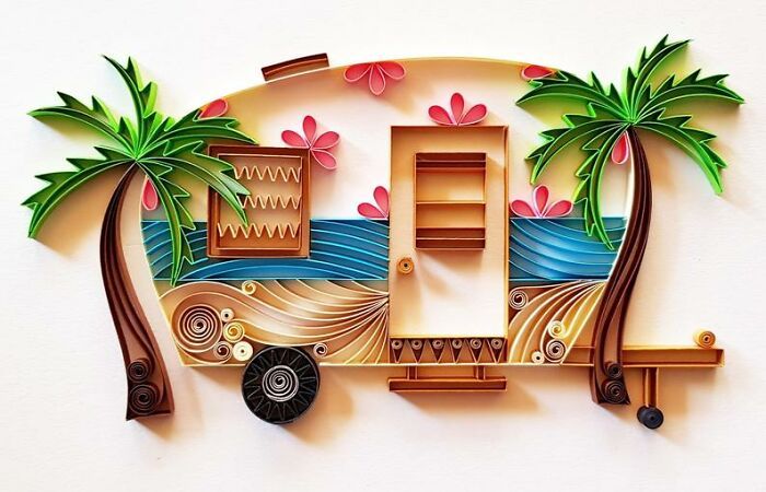 Artista usa técnica de quilling de papel para criar essas peças de arte (32 fotos) 30