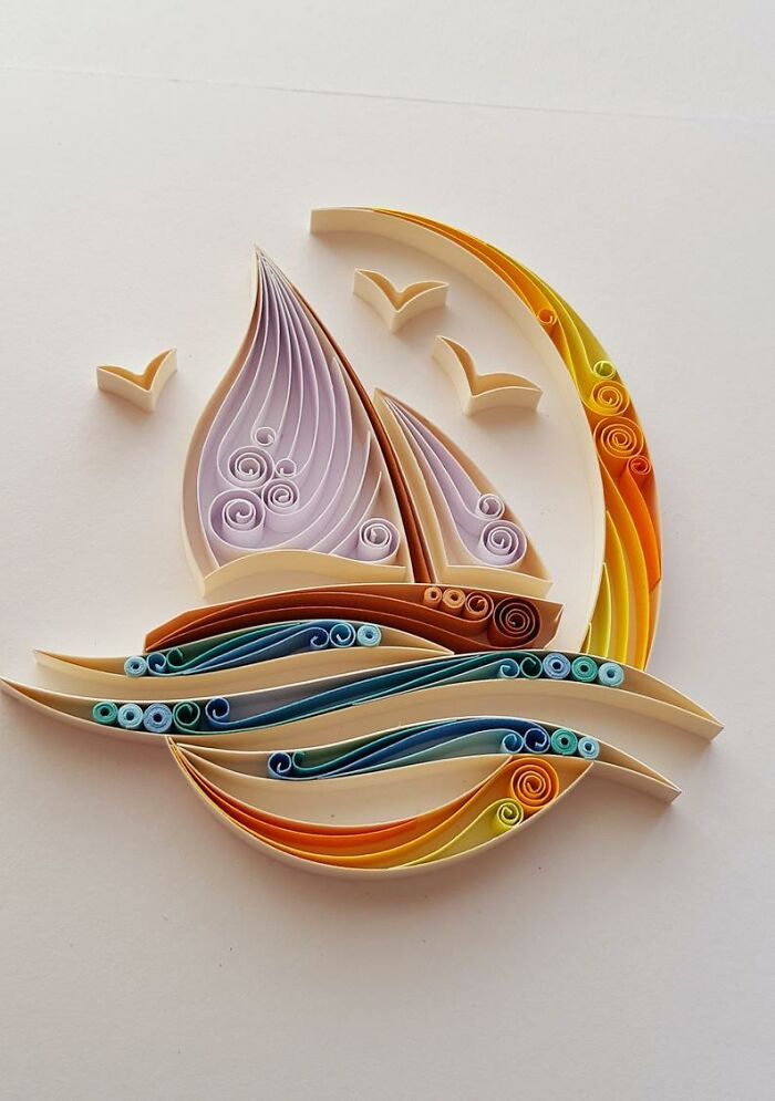 Artista usa técnica de quilling de papel para criar essas peças de arte (32 fotos) 31