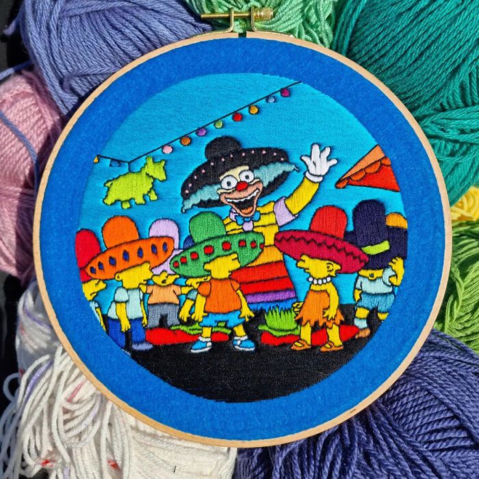 42 cenas dos Simpsons recriadas com bordados 9