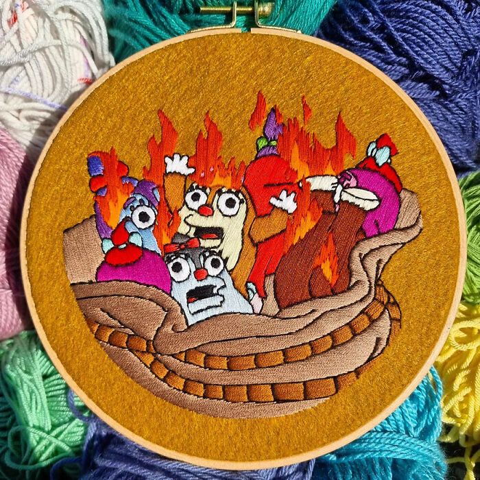 42 cenas dos Simpsons recriadas com bordados 10