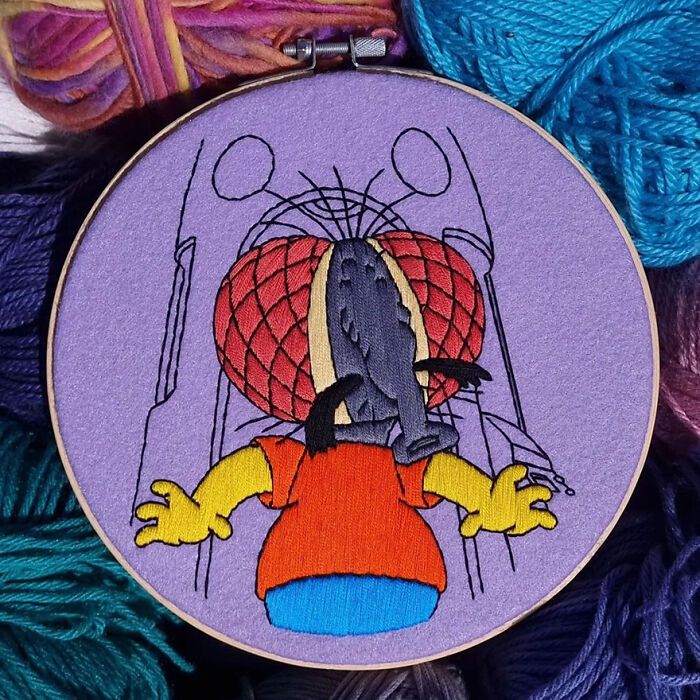 42 cenas dos Simpsons recriadas com bordados 22