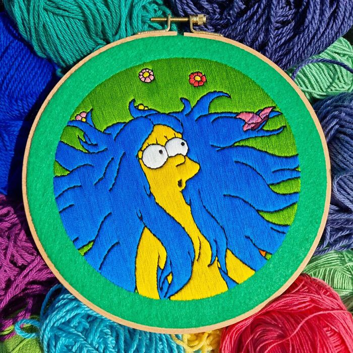 42 cenas dos Simpsons recriadas com bordados 26
