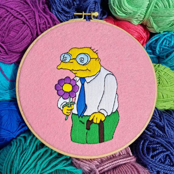 42 cenas dos Simpsons recriadas com bordados 27