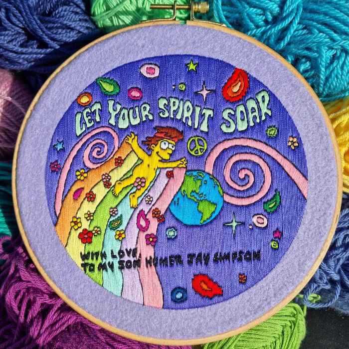 42 cenas dos Simpsons recriadas com bordados 42