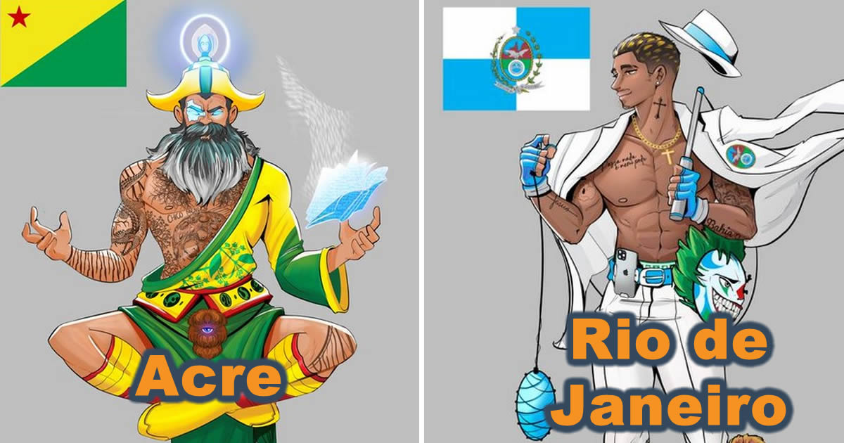 Como seria se todos os estados brasileiros fossem personagens de luta (27 fotos)