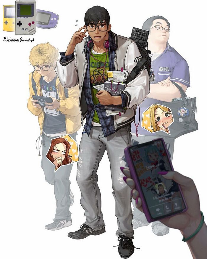 Artista coreano busca inspiração em vários objetos para criar personagens de anime (25 fotos) 6