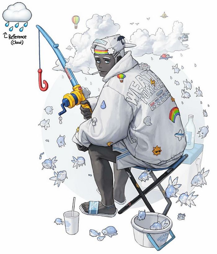 Artista coreano busca inspiração em vários objetos para criar personagens de anime (25 fotos) 11