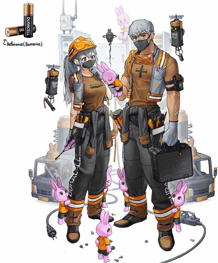 Artista coreano busca inspiração em vários objetos para criar personagens de anime (25 fotos) 21