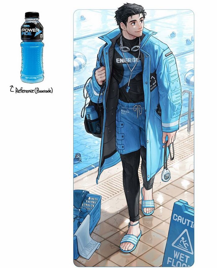 Artista coreano busca inspiração em vários objetos para criar personagens de anime (25 fotos) 24