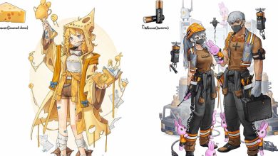 Artista coreano busca inspiração em vários objetos para criar personagens de anime (25 fotos) 39