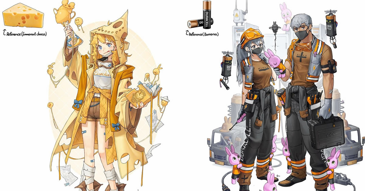 Artista coreano busca inspiração em vários objetos para criar personagens de anime (25 fotos)