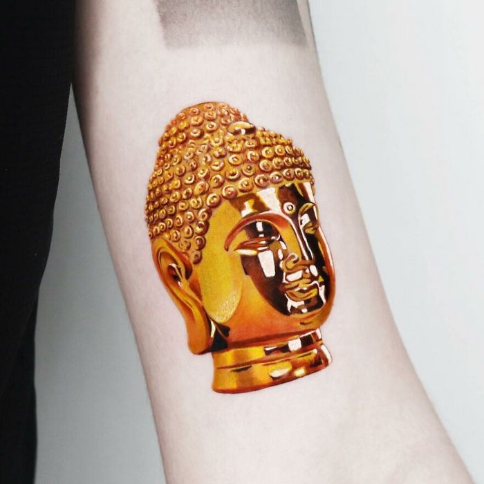 Artista de Manhattan tem uma habilidade incrível de criar tatuagens douradas hiper-realistas (38 fotos) 8