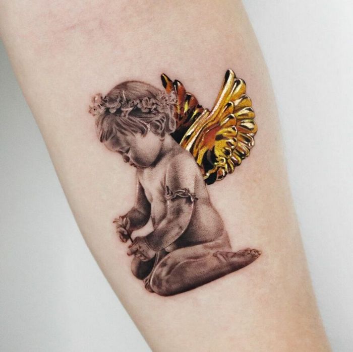 Artista de Manhattan tem uma habilidade incrível de criar tatuagens douradas hiper-realistas (38 fotos) 27