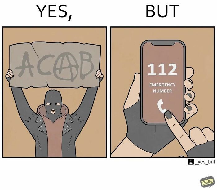 Artista desenha uma série de quadrinhos sarcásticos que mostram como a sociedade é contraditória (27 fotos) 9