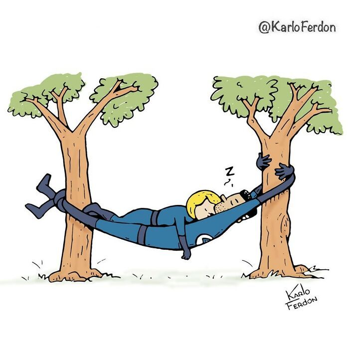 Artista faz quadrinhos humorísticos de um painel sem usar uma única palavra (30 fotos) 2