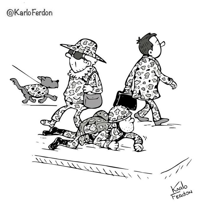 Artista faz quadrinhos humorísticos de um painel sem usar uma única palavra (30 fotos) 5