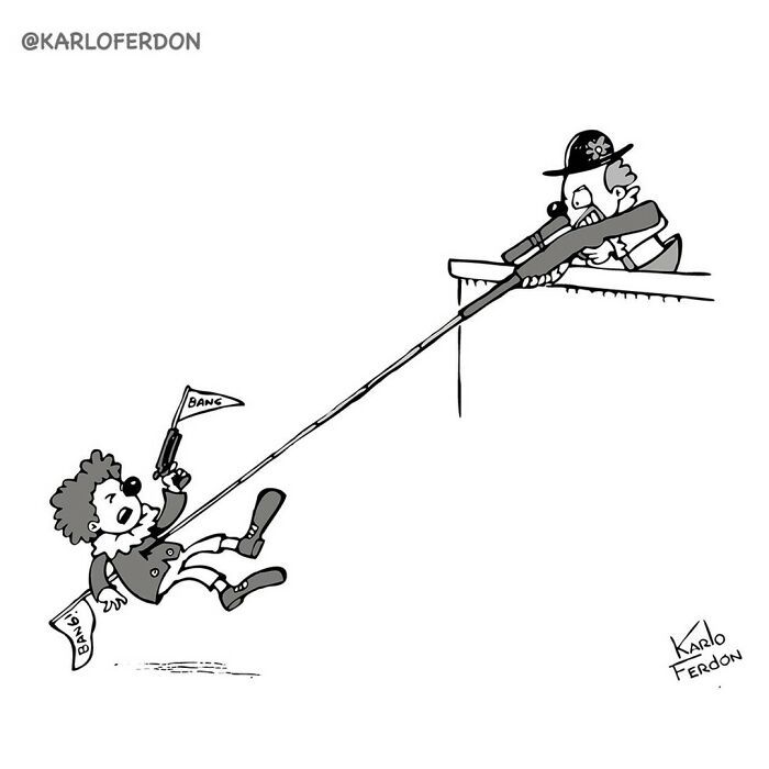 Artista faz quadrinhos humorísticos de um painel sem usar uma única palavra (30 fotos) 6